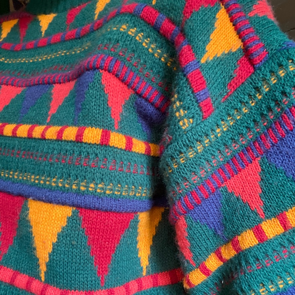 Textured 80s Vintage Sweater